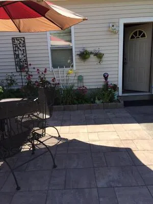 stone tile patio