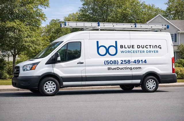 Blue Ducting Worcester Dryer work photo