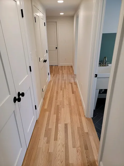 Light hardwood hallway in Ashland, MA