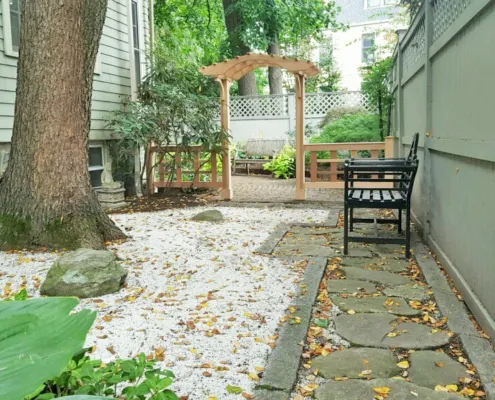 Wooden Garden Arbor in Cambridge, Massachusetts a 5