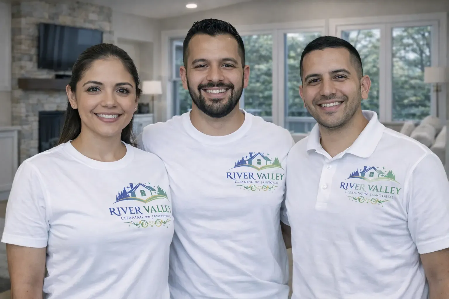 River Valley Cleaning team ready for service
