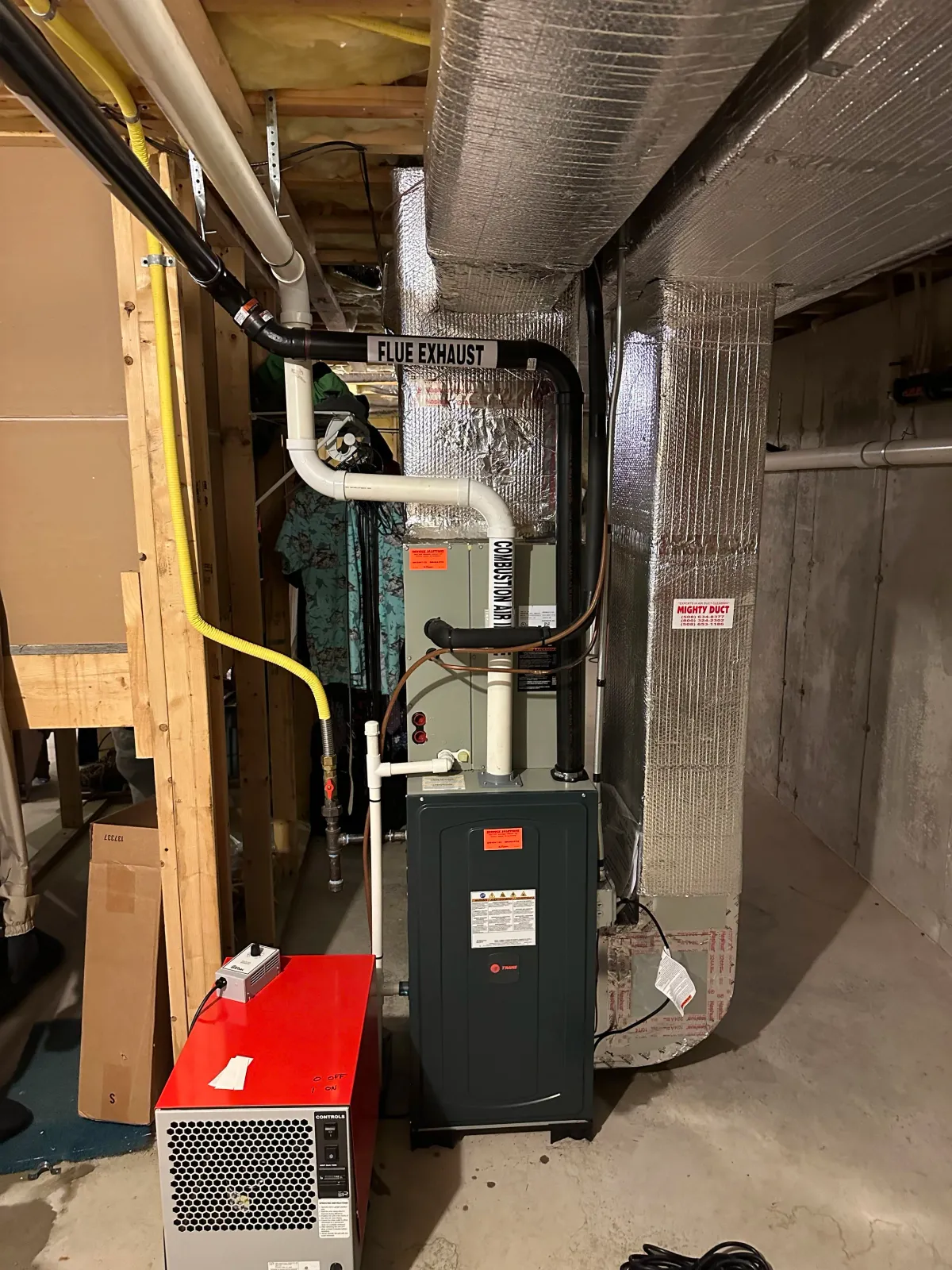 Service Solutions Trane furnace installation in Massachusetts