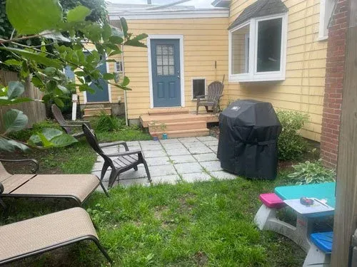 messy backyard