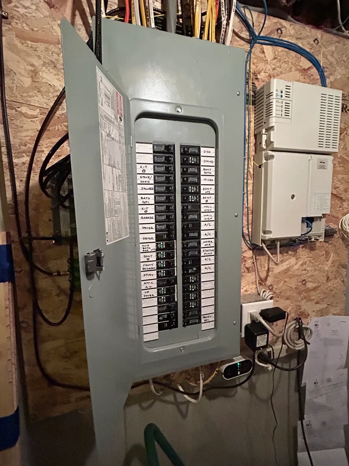 Finished electrical panel