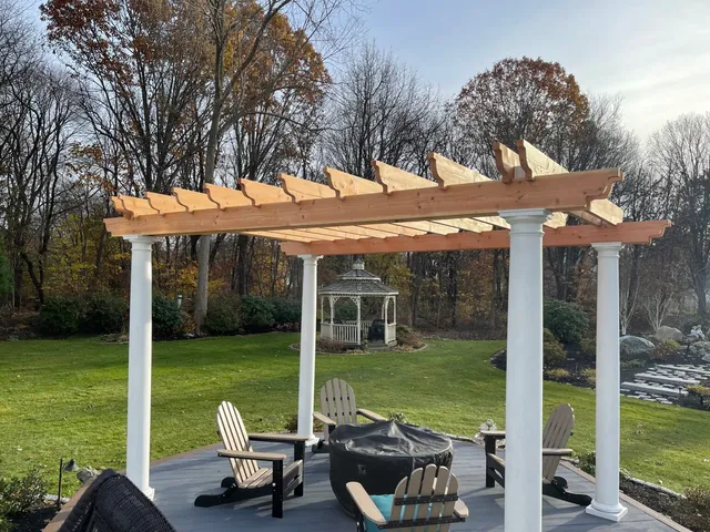Beautiful remodeled outdoor deck