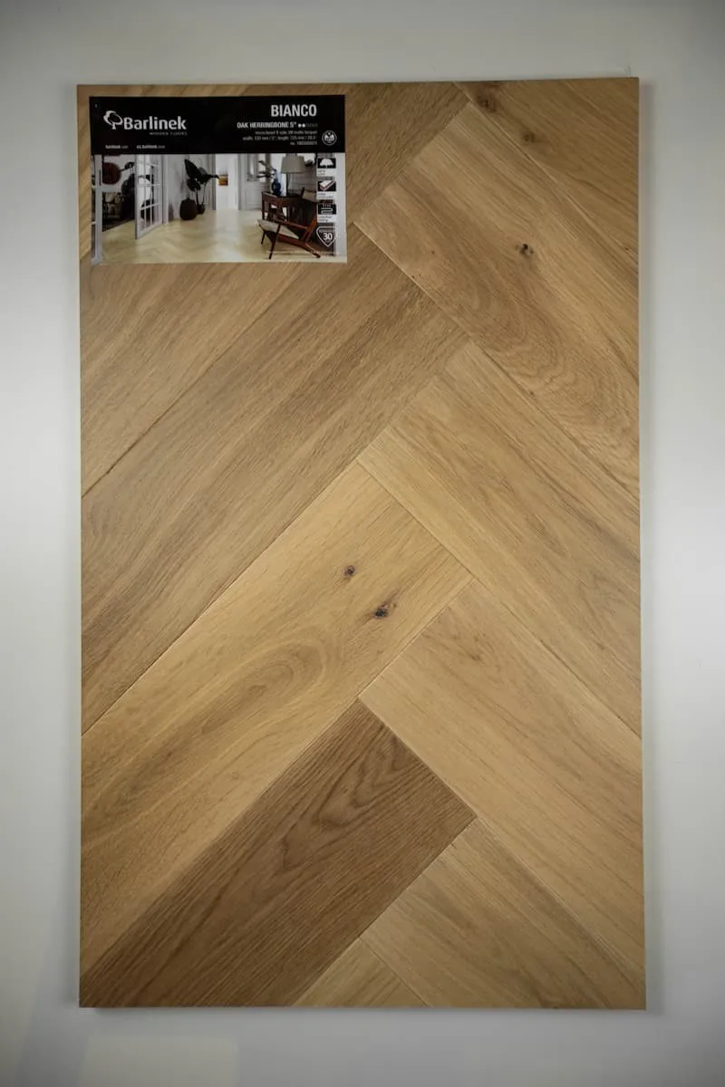 Bianco White Oak Herringbone