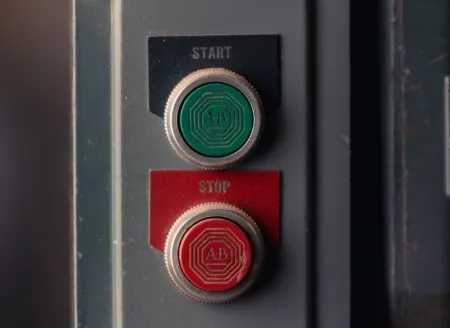 start and stop power switch