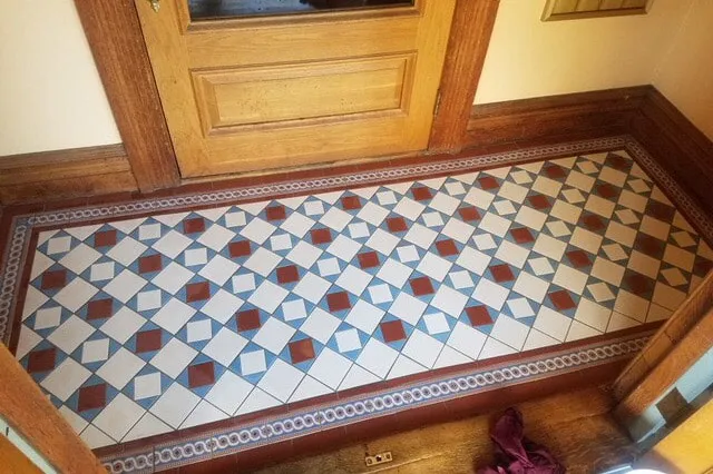 Accent tile flooring entryway from  Summerlin Floors in Deerfield, MA