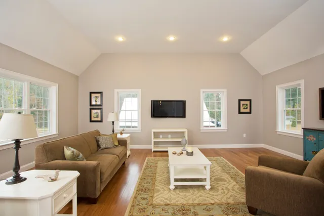 Living room with hardwood floors