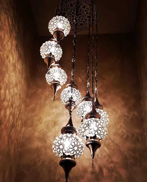 chandelier installation project