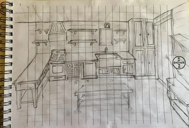Before: From Hand Sketch to Custom Kitchen