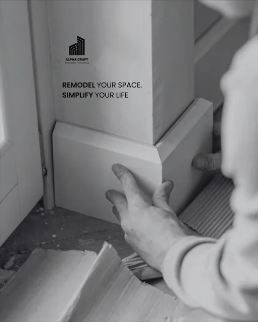 Remodel your space – hands working on trim