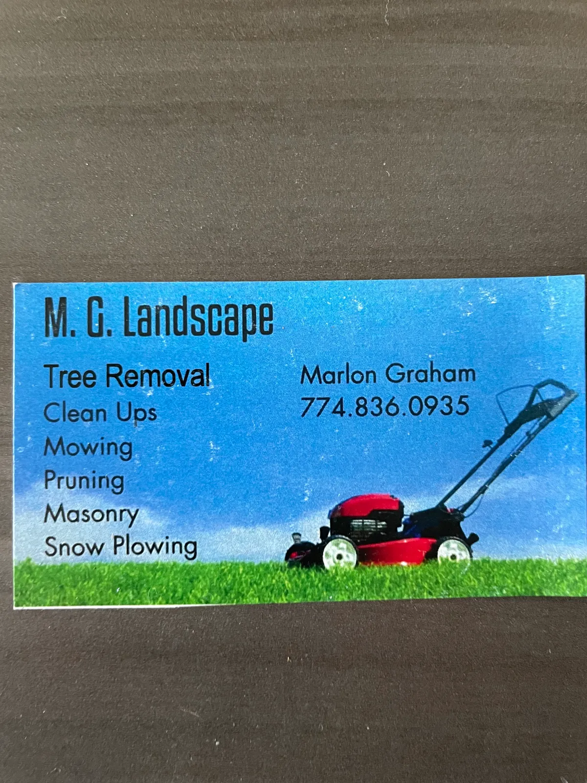 work photo from Google listing