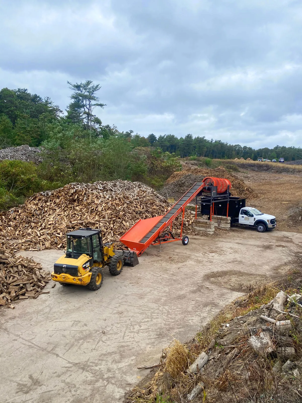 Firewood land clearing Equipment on Cape Cod