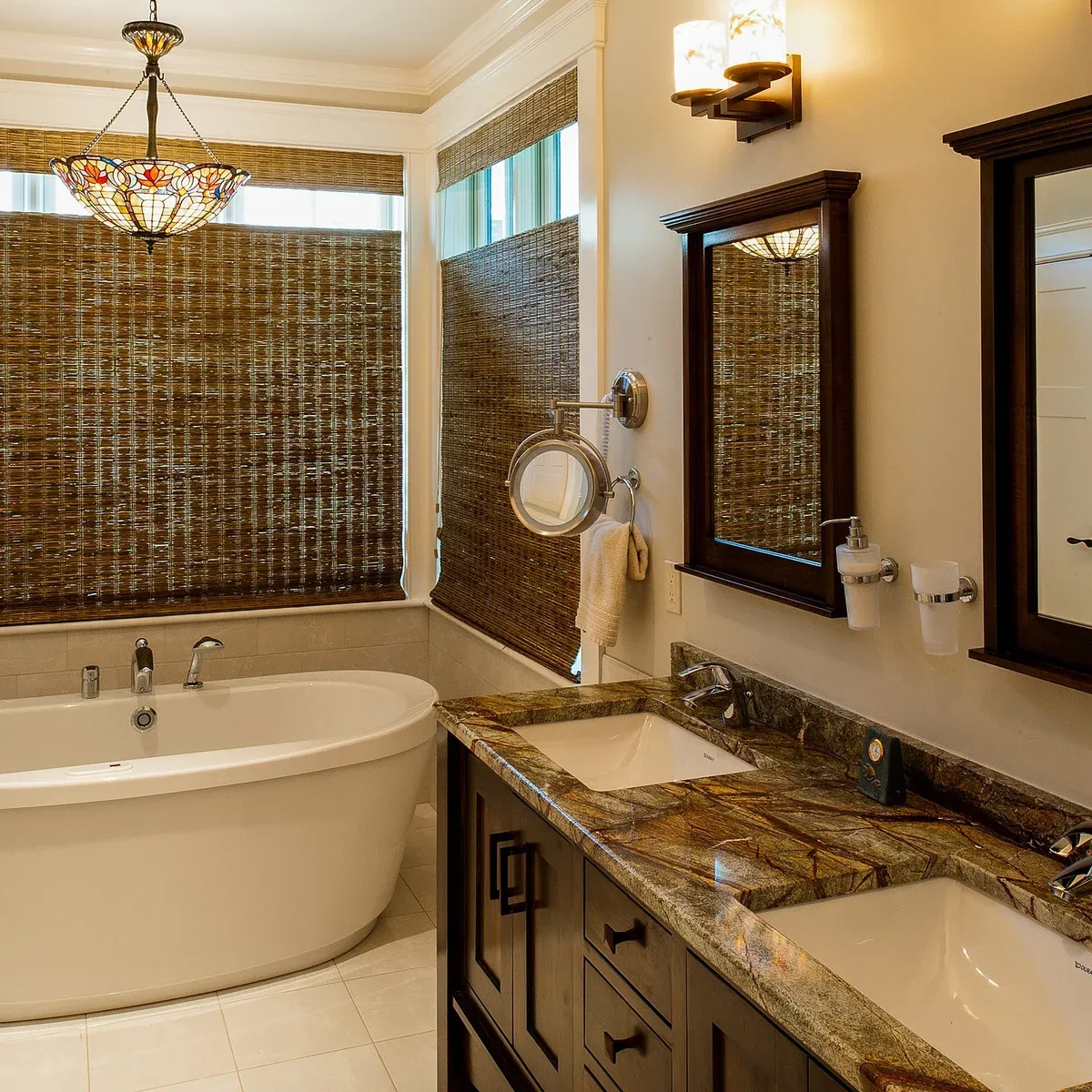Finished master bathroom