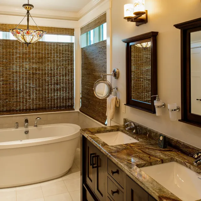 Finished master bathroom