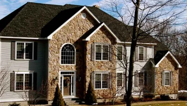 Stone front house
