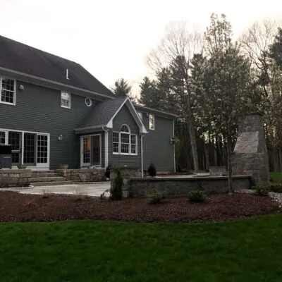 Blue Stone Patio & Fire Place