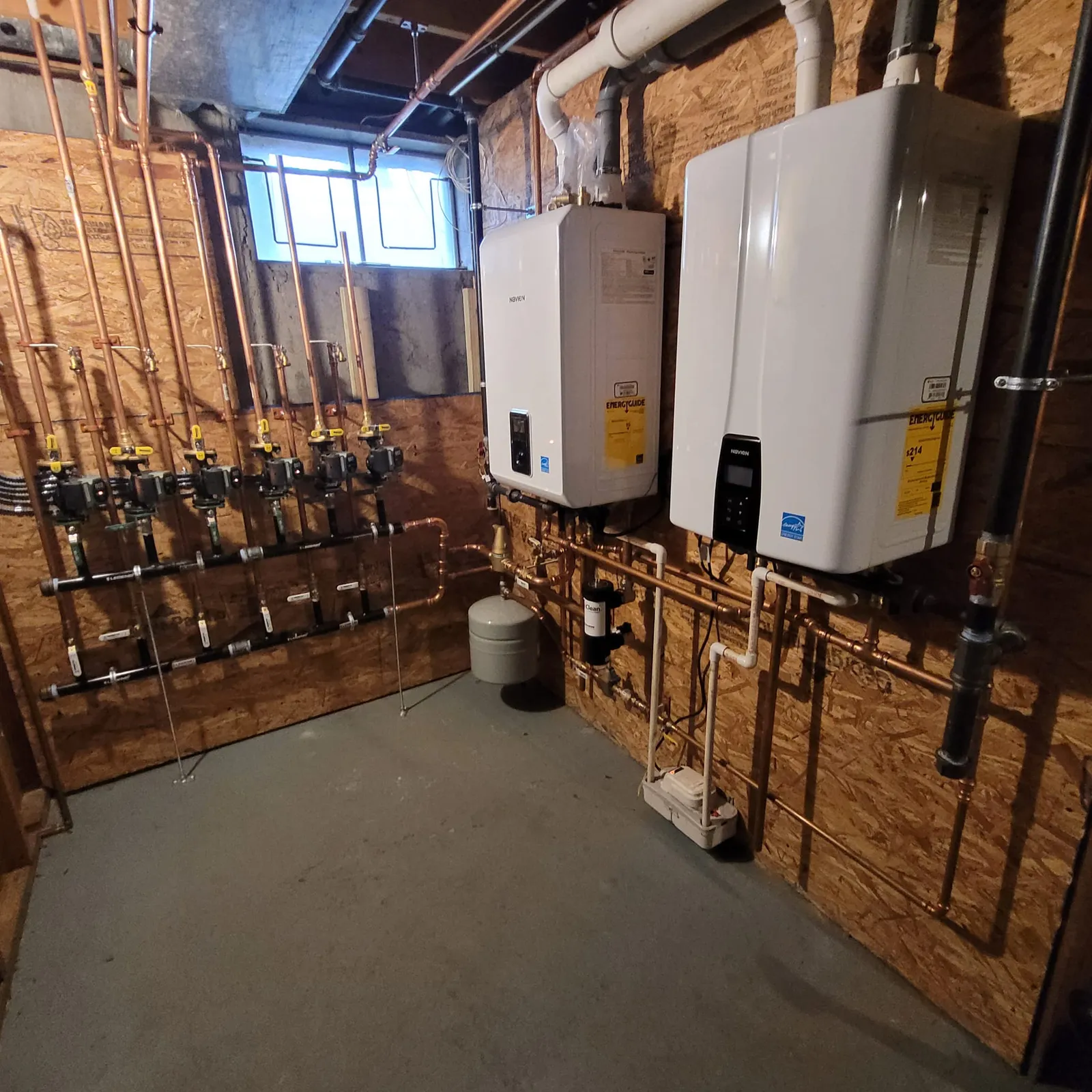 first unit is a combi boiler and the second is a water heater 2