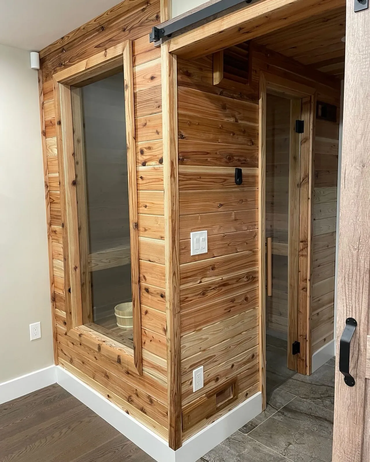 On these cold days who wouldn’t  want to jump into a nice sauna. Give us a call for any of your glass needs. #sauna #steamenclosure #glass
