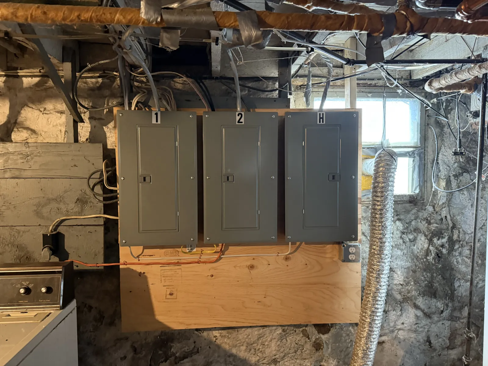 Hopkins Electric installed linear LED fixture, custom mounted on a finished wall