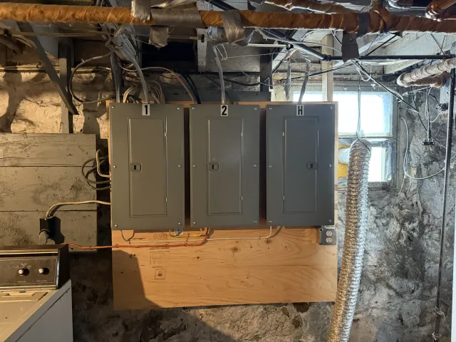 Hopkins Electric installed linear LED fixture, custom mounted on a finished wall