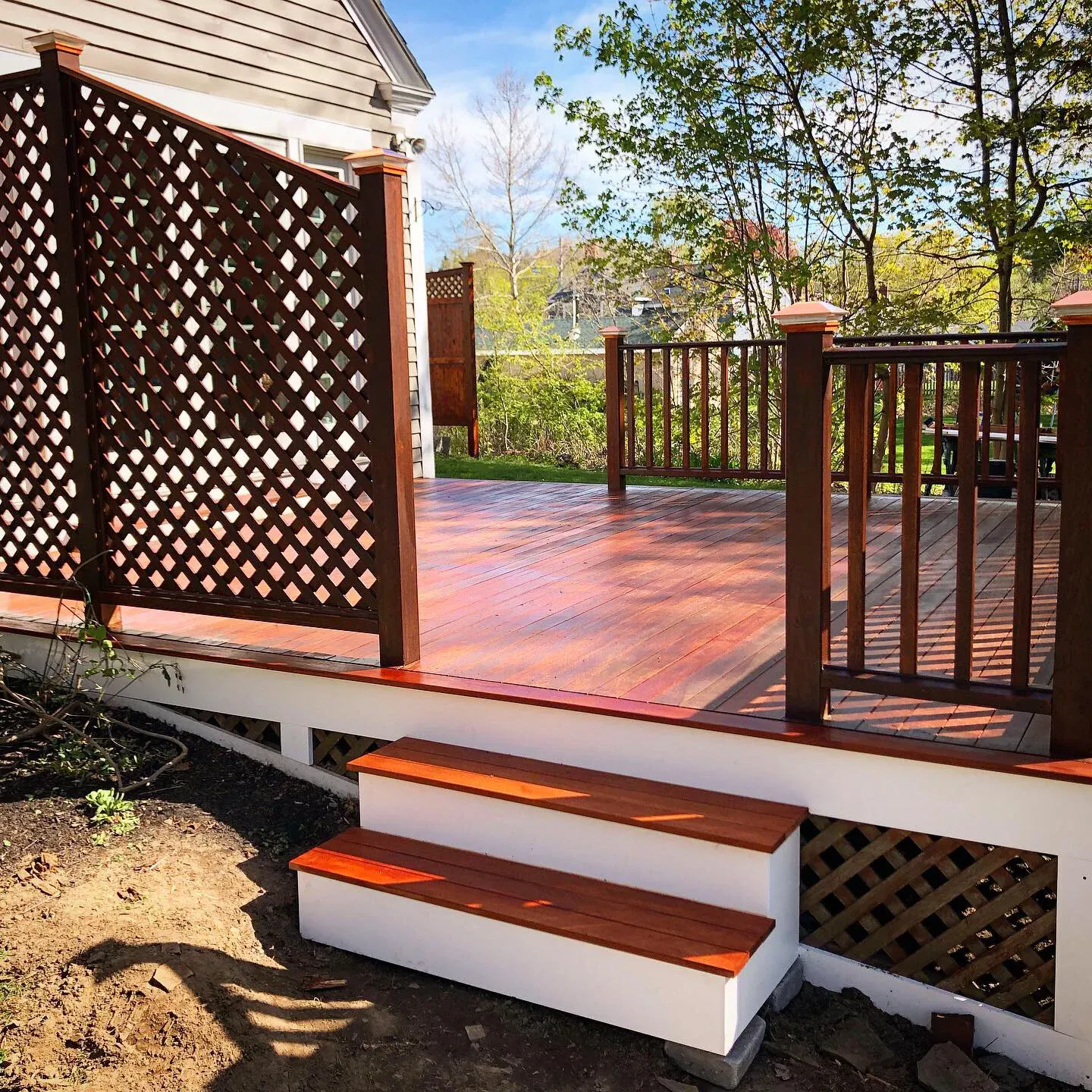 Custom Wood Deck - Brown