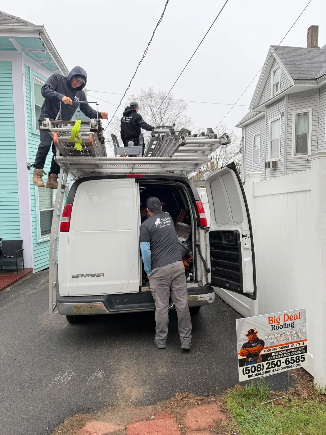 Big Deal Roofing team on site