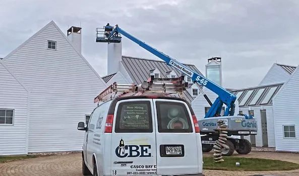 Casco Bay Electric work photo