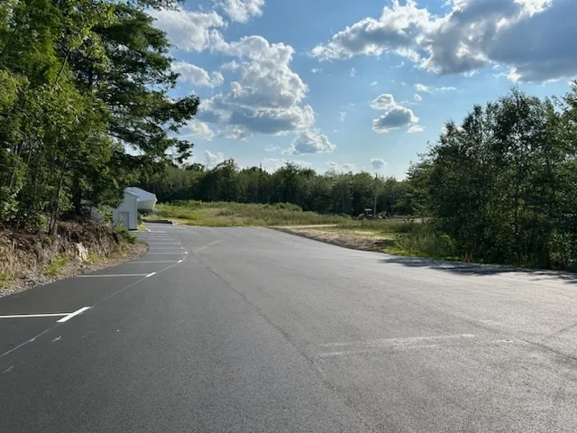 Commercial parking lot in southern Maine
