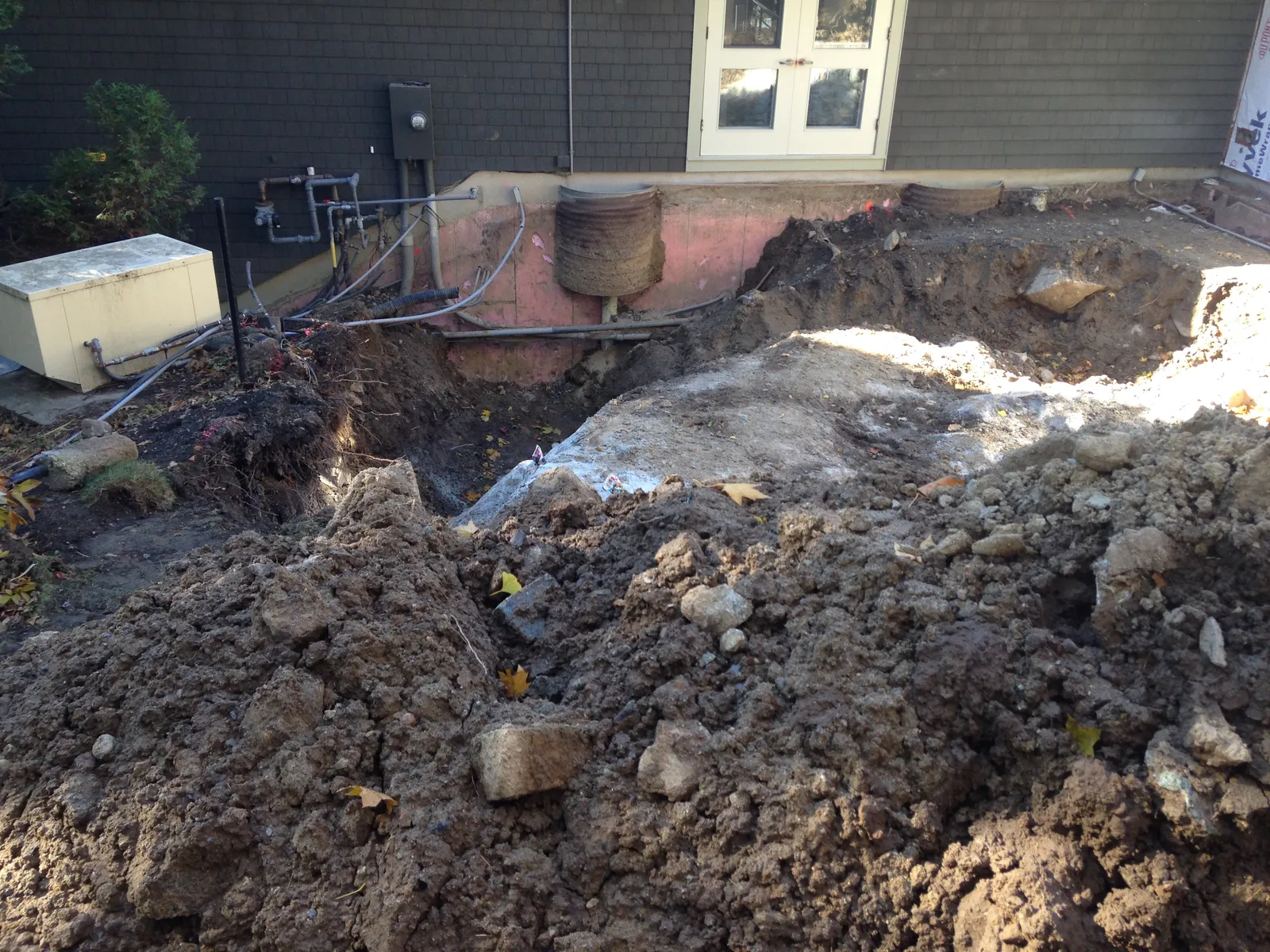 Job site progress