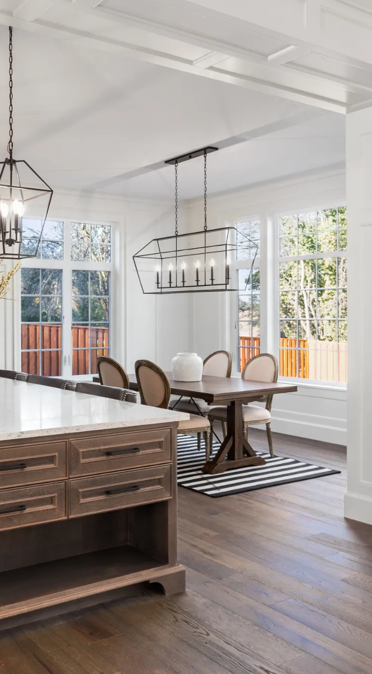 installed hardwood flooring in home