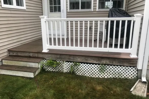 Custom deck construction in Abington MA