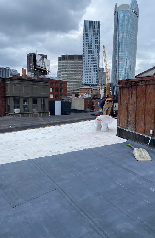 commercial roof with Skylight Install