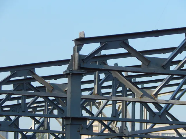 metal structural components.