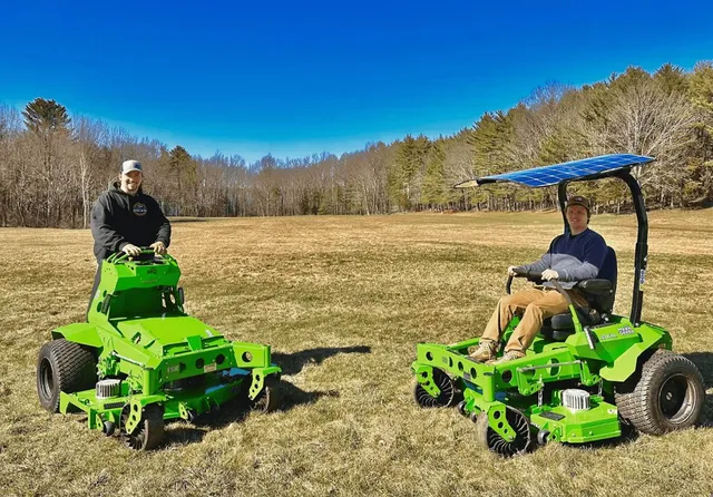 Seacoast EcoMow team with electric lawn care equipment serving the New Hampshire Seacoast