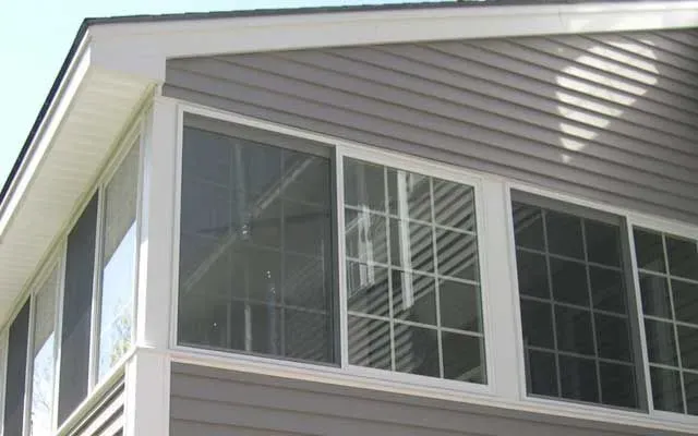 photo pf a porch with windows installed