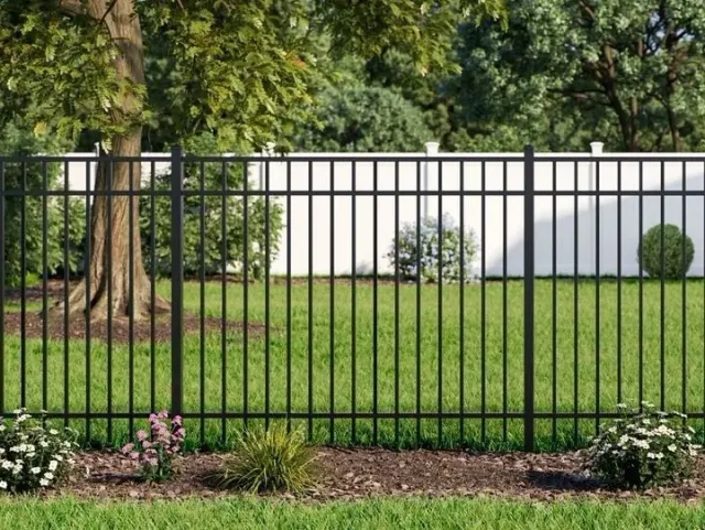 Aluminum fence installation