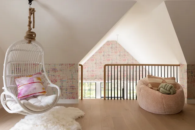 Great homes include spaces designed for every member of the family. This bright loft creates the perfect place for play, creativity, and quiet moments alike.
Photograph: @emilyobrienphoto_design 
Architect: @mcalpinehouse 
Interior Design: @changoandco 
#LuxuryHomes #CustomHome #LuxuryLiving #DreamHome #HomeInspiration #InteriorDesign #Architecture #HomeDesign #CustomBuilder #ResidentialDesign #LuxuryInteriors #ModernLuxury #TimelessDesign #Craftsmanship #BeautifulHomes #LuxuryLifestyle #NewConstruction #HomeGoals #MassachusettsHomes #FallonCustomHomes #Playroom #KidsRoom #FamilyHome #BuiltForLiving #FunctionalDesign