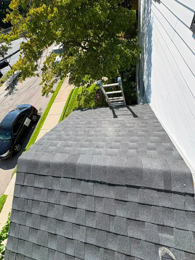 After: new roof installation in Massachusetts
