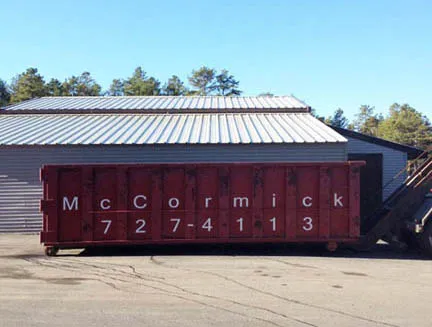 work photo from mccormickandsonstrucking.com