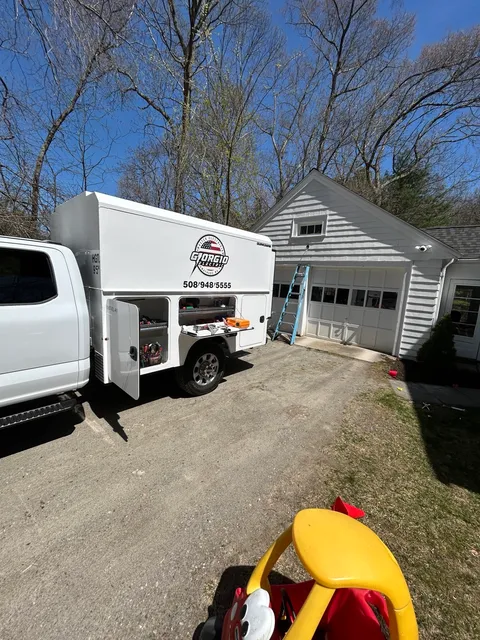 Giorgio Electric service truck at a residential job
