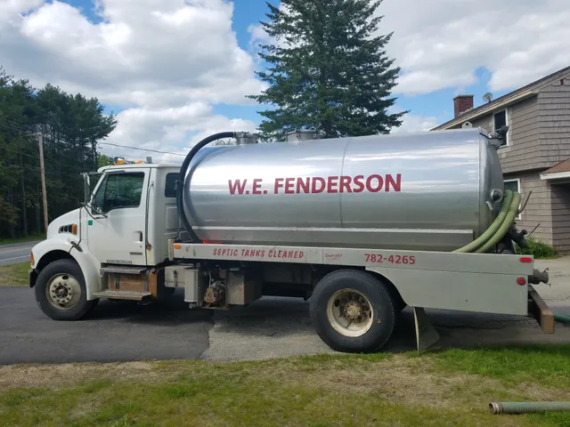 W E Fenderson Septic Pumping Service work photo