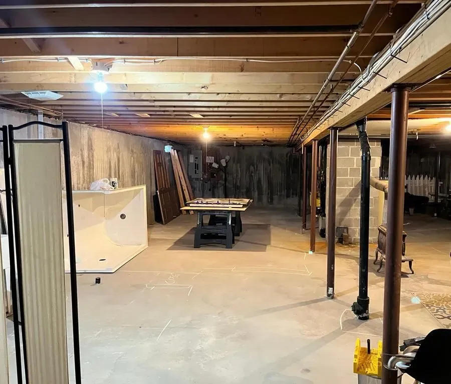 Basement Renovation Before — Chicopee, MA — Nova VC Construction & Cleaning