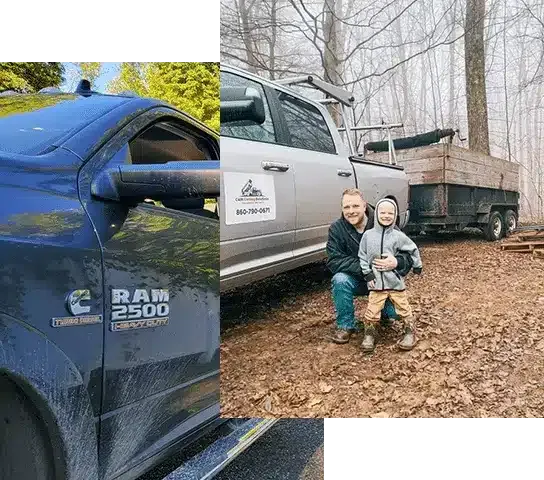 Chris and son, owner of C&M Carting Solutions LLC
