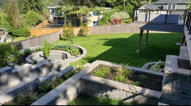 Retaining wall installation in Stratford CT