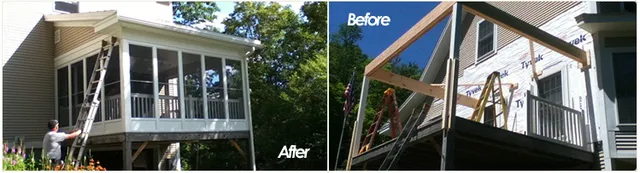 Our Upper Valley Remodeling & Building Services: Roofing Vinyl Siding Home Remodeling Kitchen Remodeling Decks, Porches and Patios Electrical Plumbing Heating & Cooling Remodeling contractor Kitchen Remodeling Bathroom Remodeling Basement Remodeling Painting Wallpapering All Types of Flooring Dry Wall Hanging & Repair Masonry Finish Carpentry Roofing Siding Windows & Doors Hanover New Hampshire