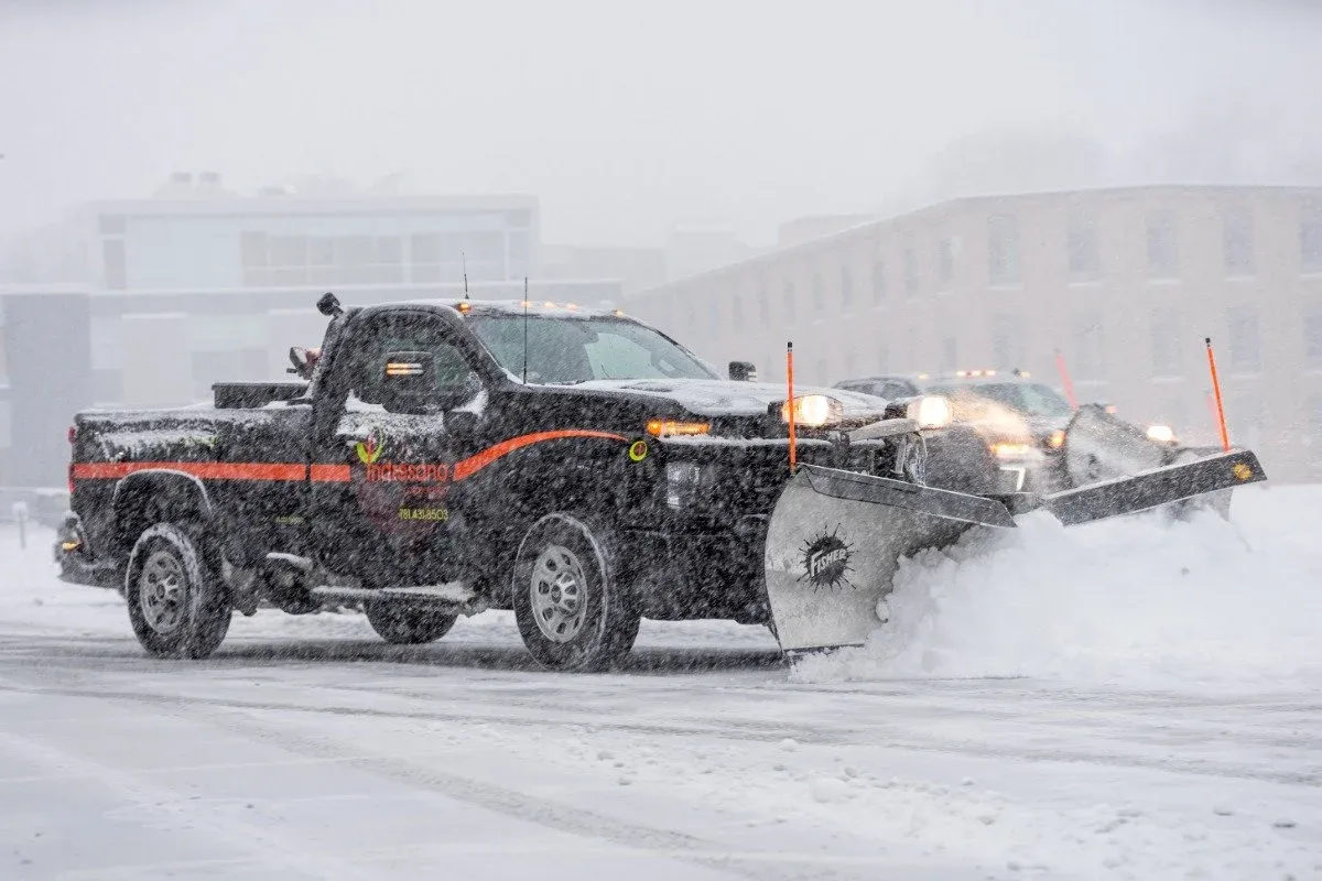 Commercial snow plowing Natick MA