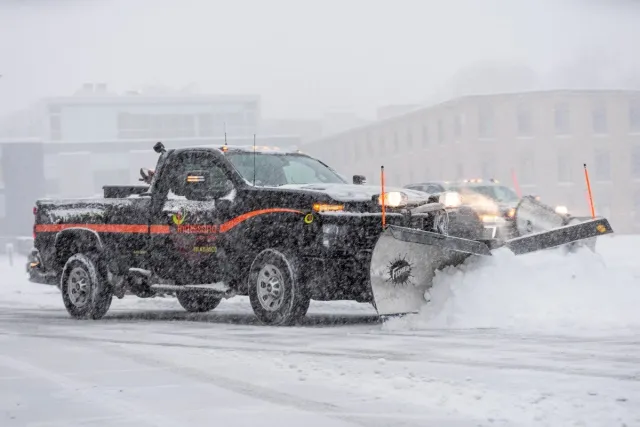Commercial snow plowing Natick MA