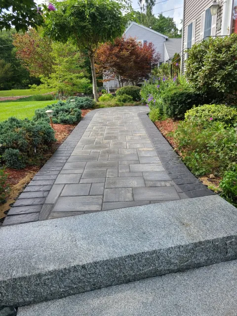 Paver walkway in Rehoboth, MA